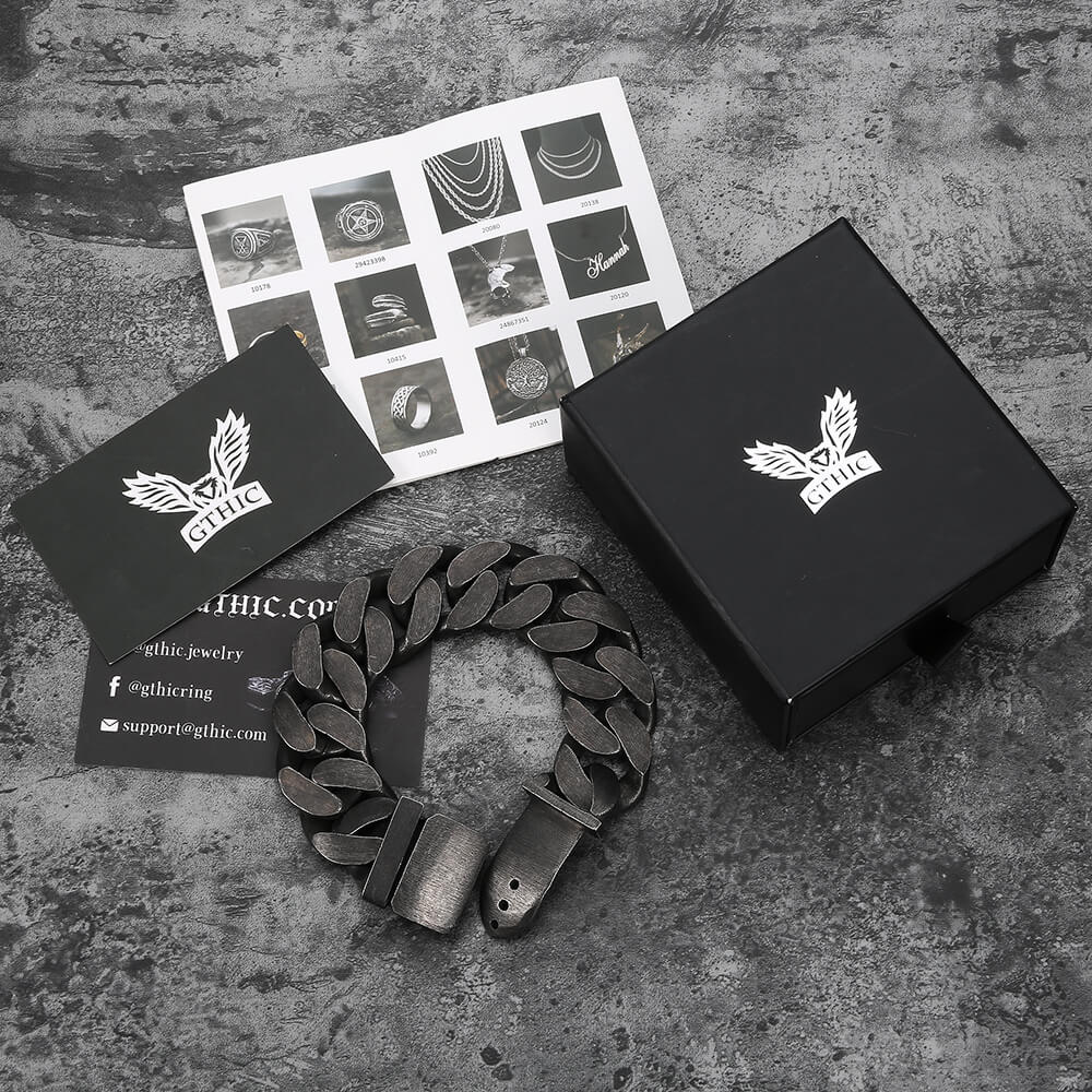 Punk Cuban Chain Stainless Steel Bracelet