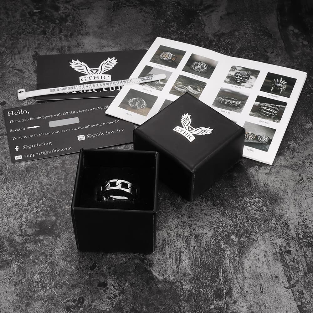 Punk Cuban Chain Stainless Steel Ring