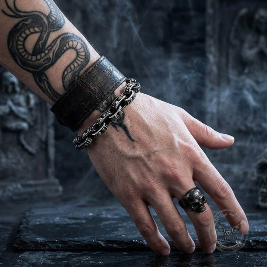 Punk Skull Stainless Steel Bracelet
