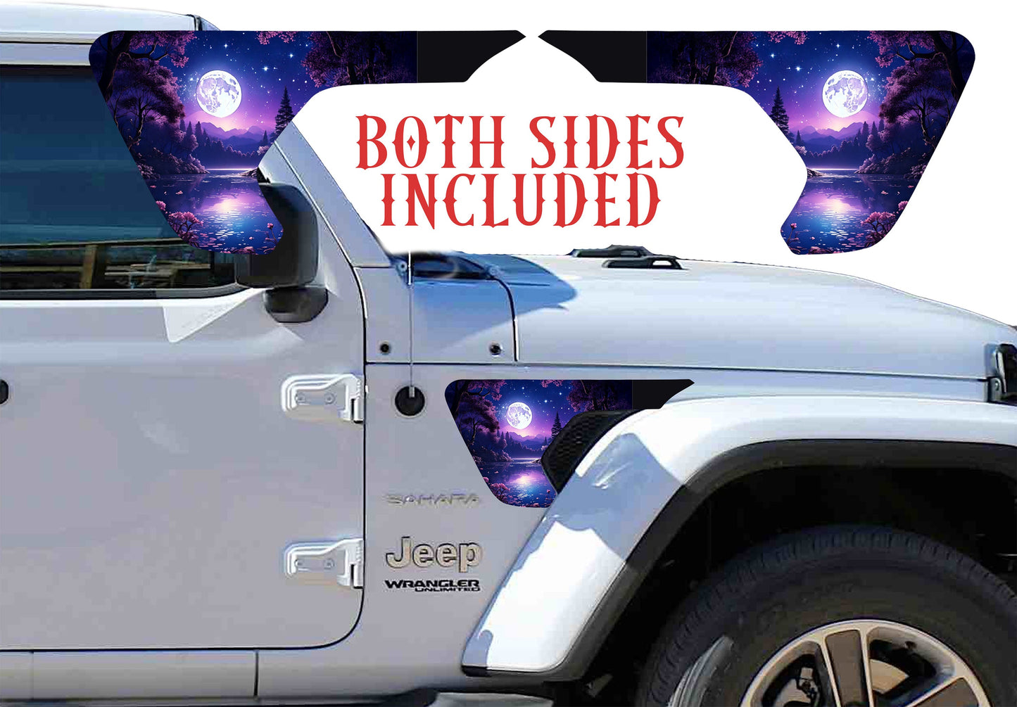 Purple moon fender vent for the JL or JT 2018 or newer