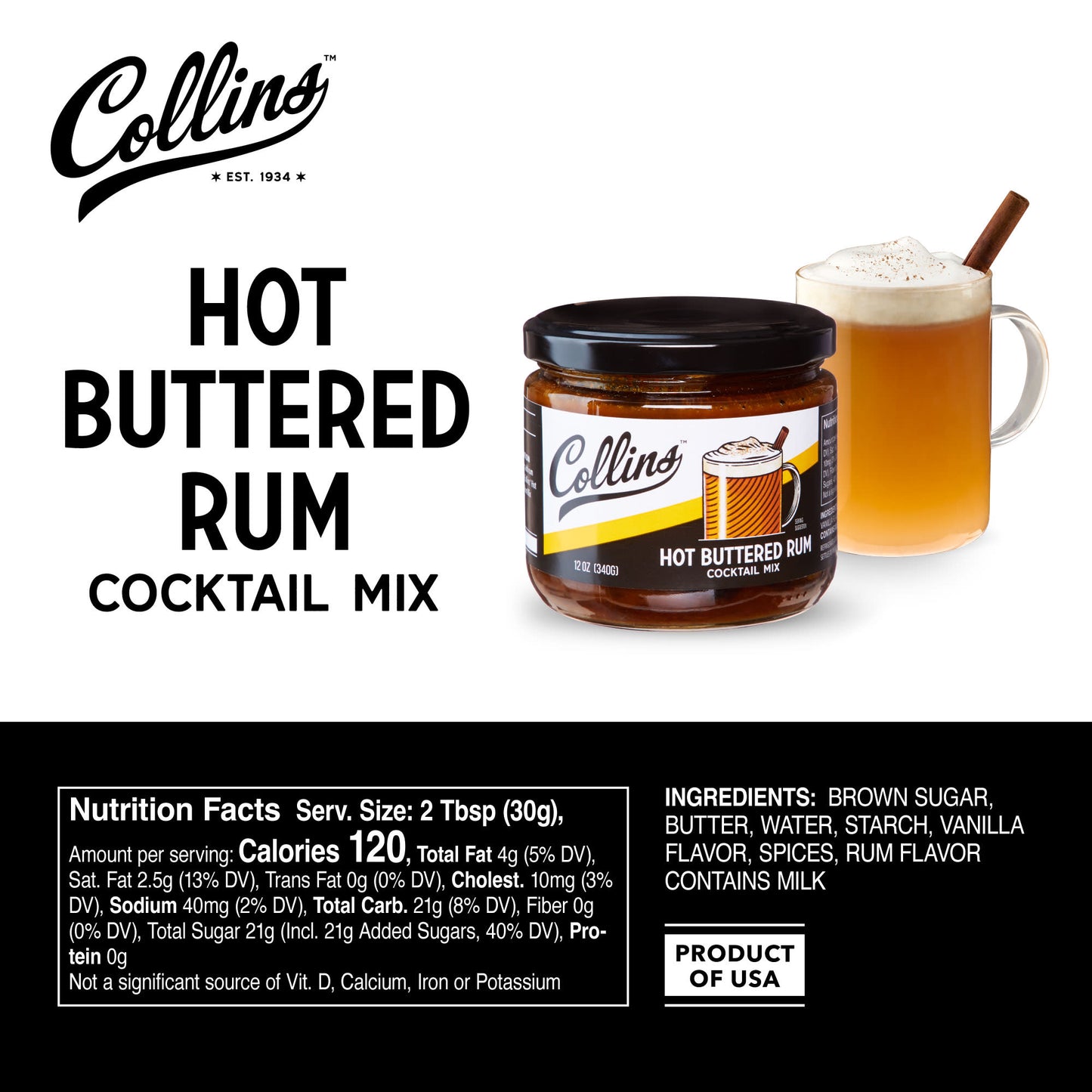 Hot Buttered Rum 12 oz