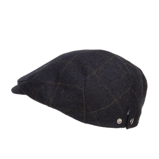 Men's Plaid 2 Snap Front Ivy Cap
