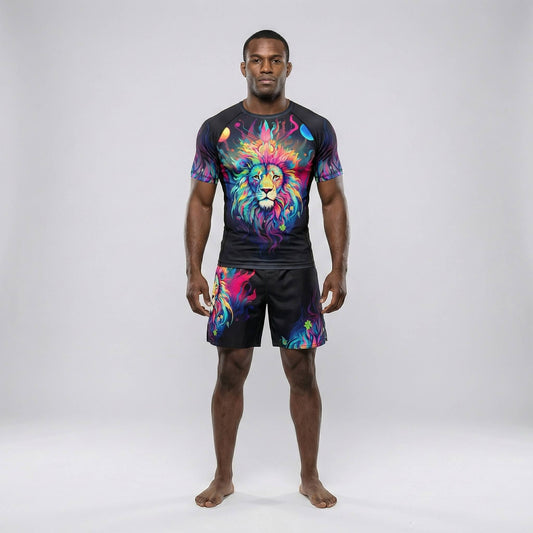 MYSTICAL LION SHORT SLEEVE RASH GUARD