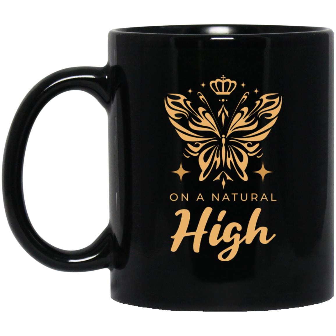 Recovery Coffee Mug | Inspiring Sobriety | On a Natural High Butterfly