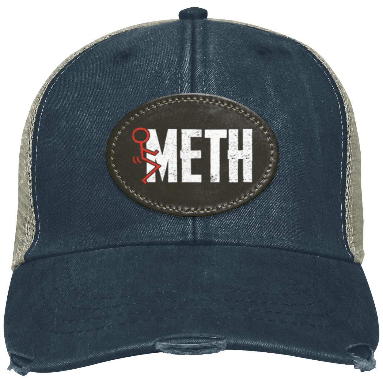 Recovery Distressed Snapback Hat | Inspiring Sobriety | F#CK Meth