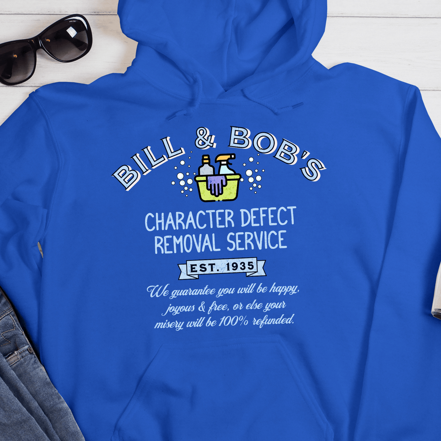 Recovery Hoodie | Inspiring Sobriety | Bill & Bob's Character Defect Removal Service