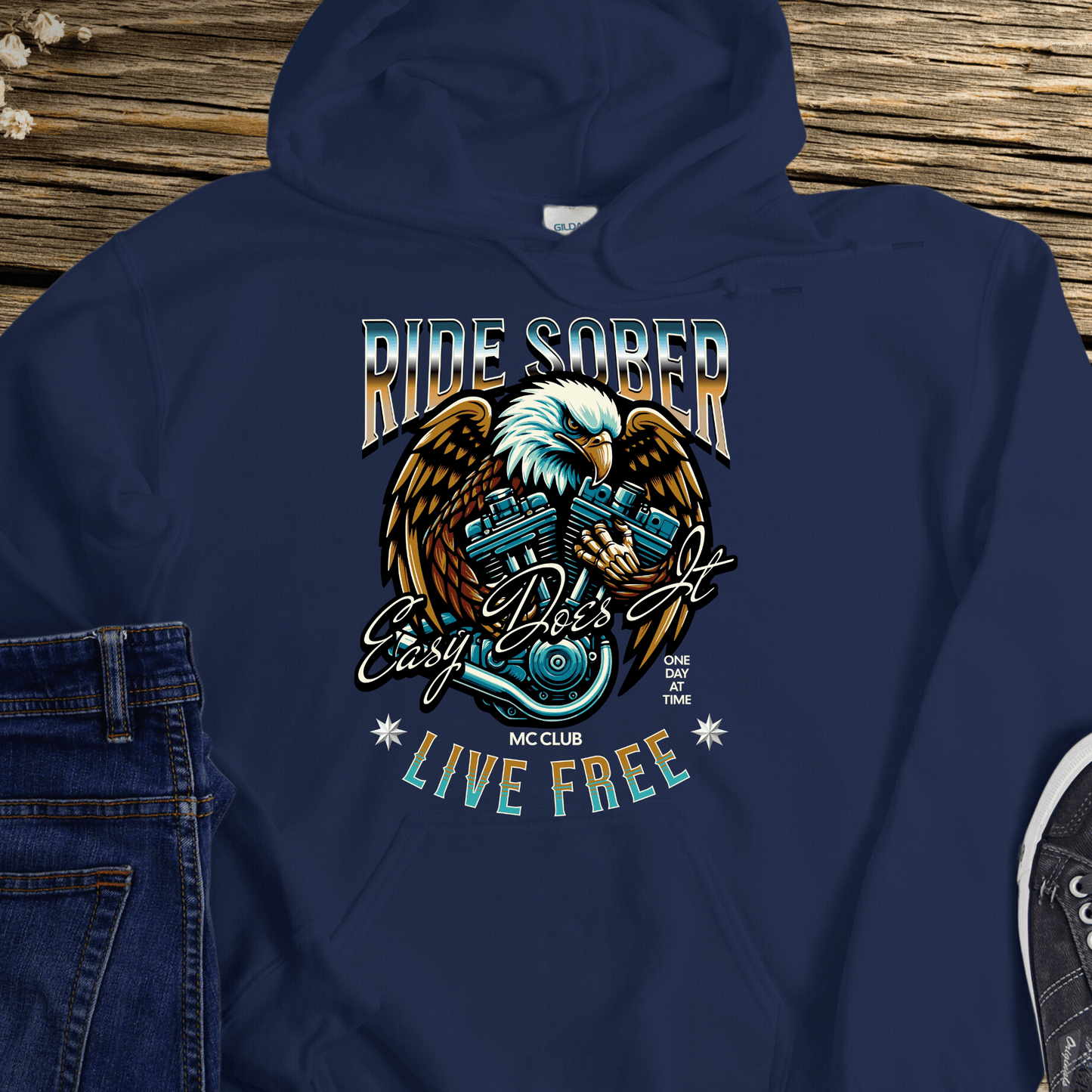 Recovery Hoodie | Inspiring Sobriety | Ride Sober, Live Free