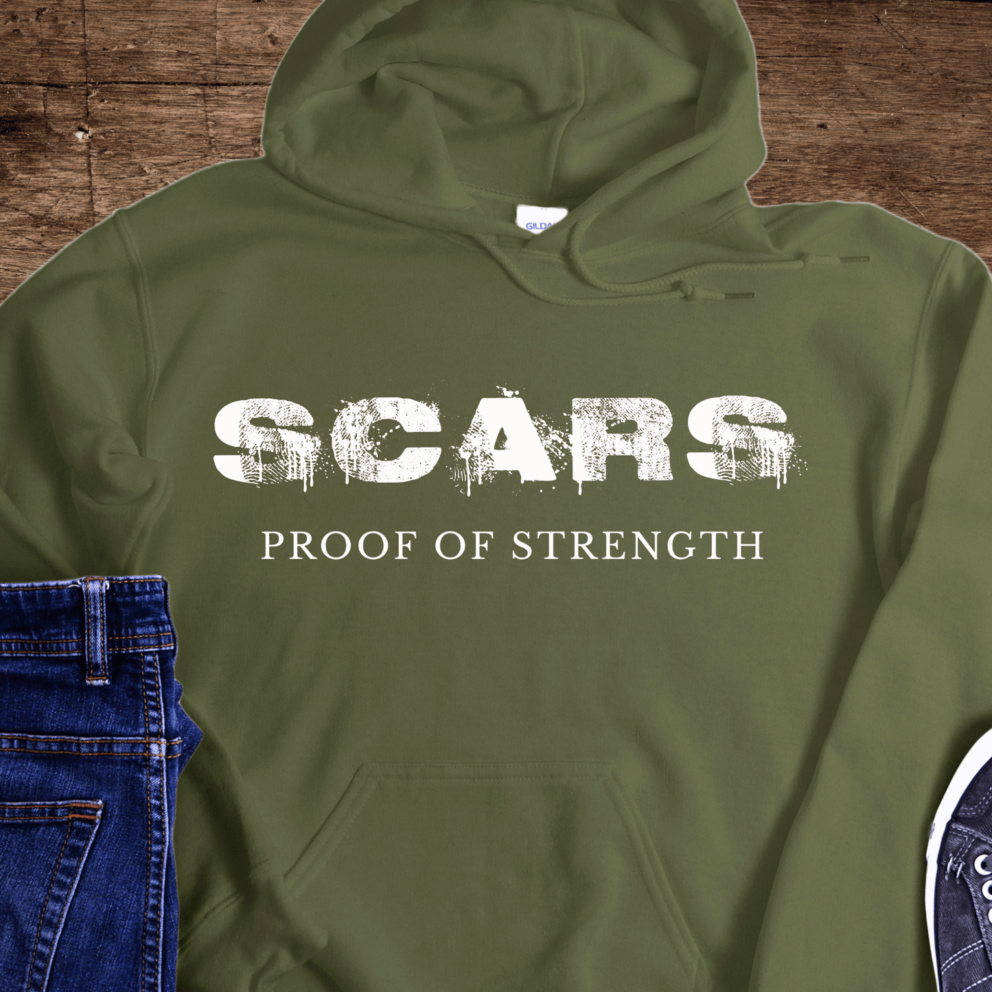 Recovery Hoodie | Inspiring Sobriety | Scars - Proof of Strength