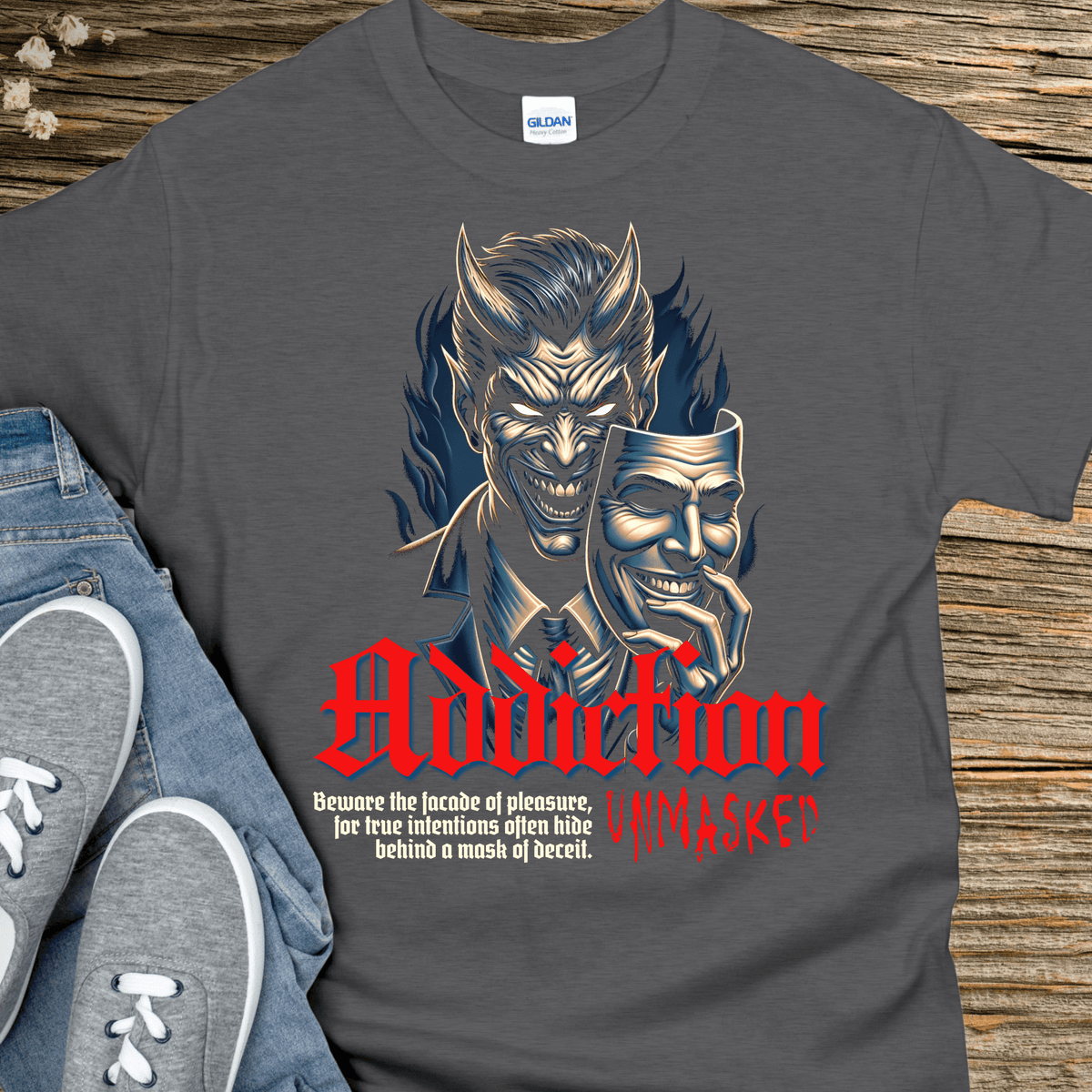Recovery T-Shirt | Inspiring Sobriety | Addiction Unmasked