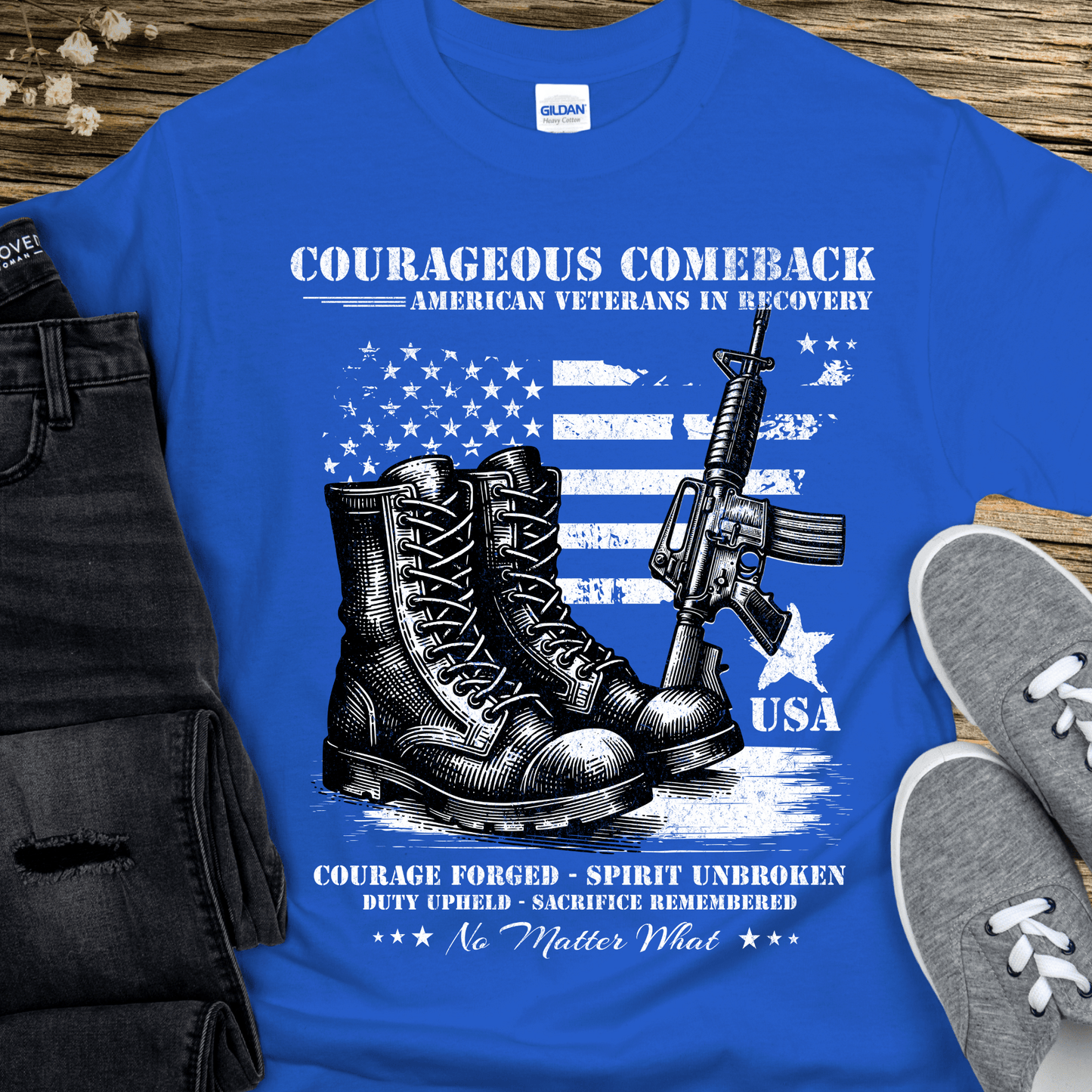 Recovery T-Shirt | Inspiring Sobriety | Courageous Comeback