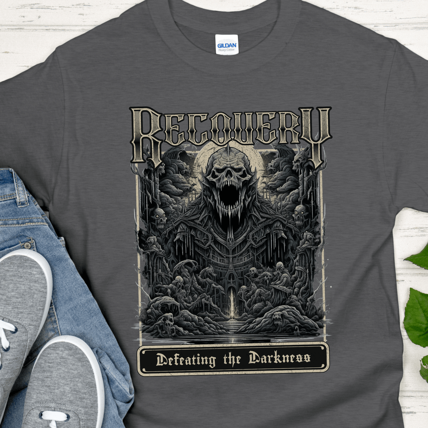 Recovery T-Shirt | Inspiring Sobriety | Defeating The Darkness