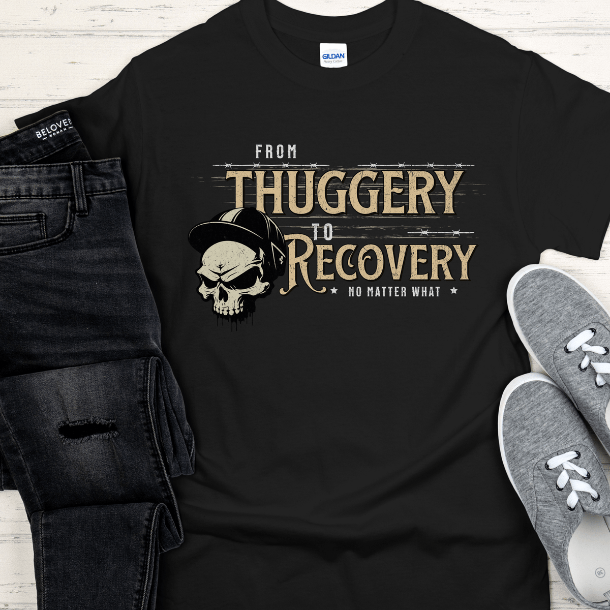 Recovery T-Shirt | Inspiring Sobriety | From Thuggery To Recovery