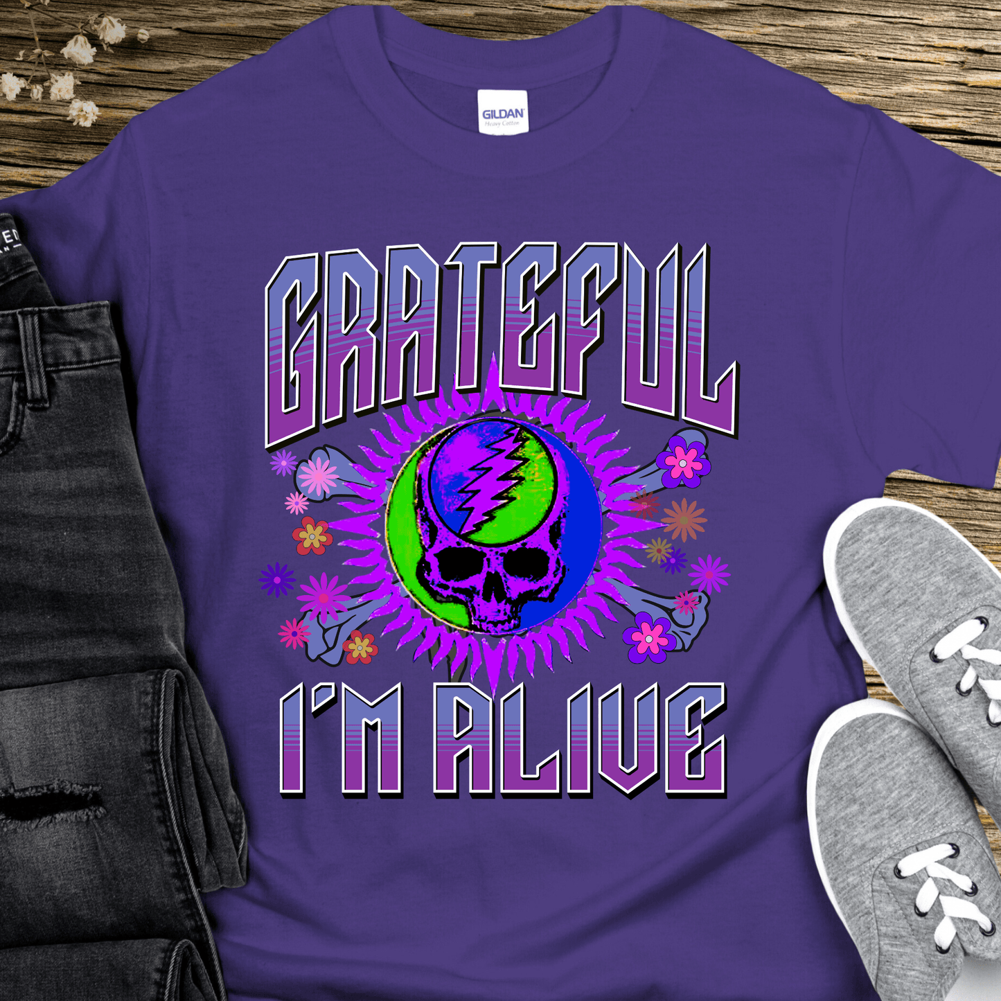 Recovery T-Shirt | Inspiring Sobriety | Grateful I'm Alive