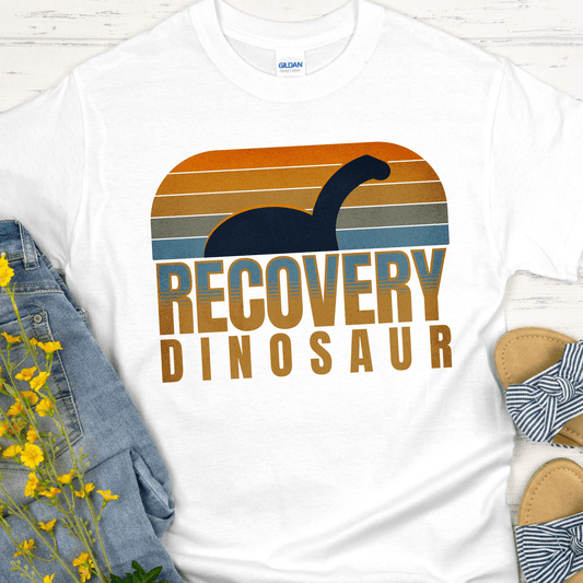 Recovery T-Shirt | Inspiring Sobriety | Recovery Dinosaur