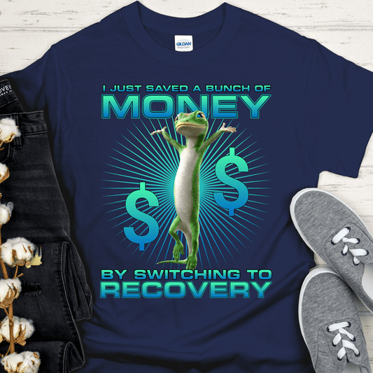 Recovery T-Shirt | Inspiring Sobriety | Recovery Gecko