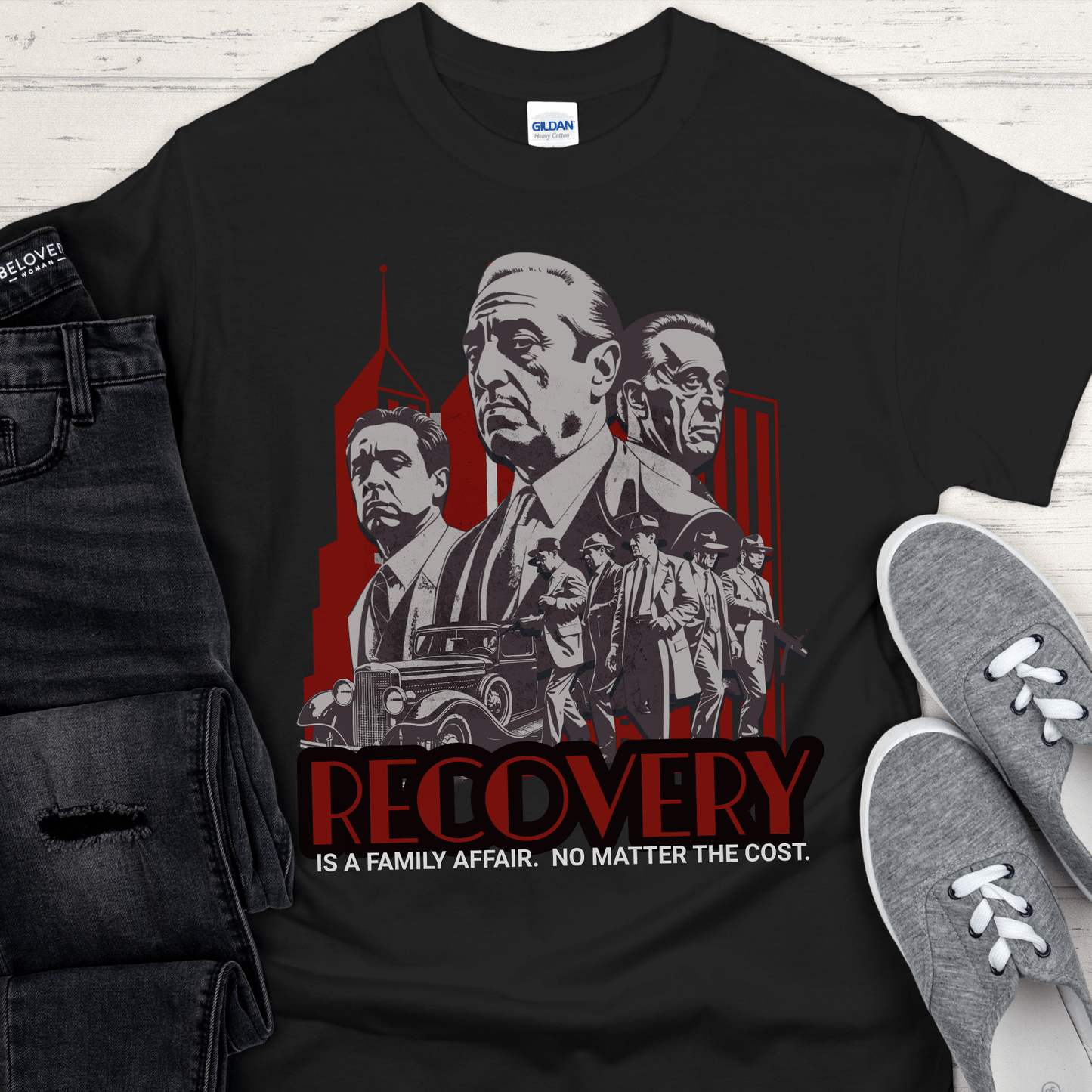 Recovery T-Shirt | Inspiring Sobriety | Recovery is a Family Affair