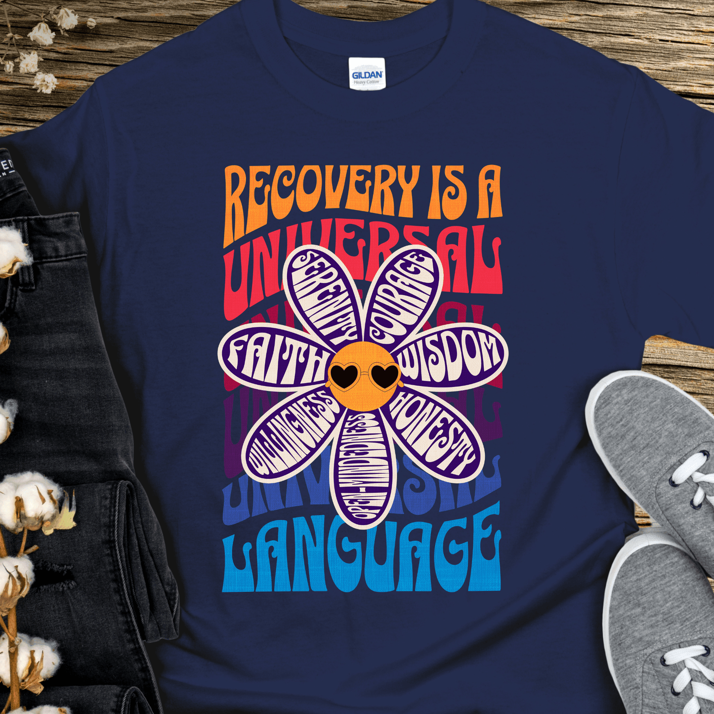 Recovery T-Shirt | Inspiring Sobriety | Recovery is a Universal Language