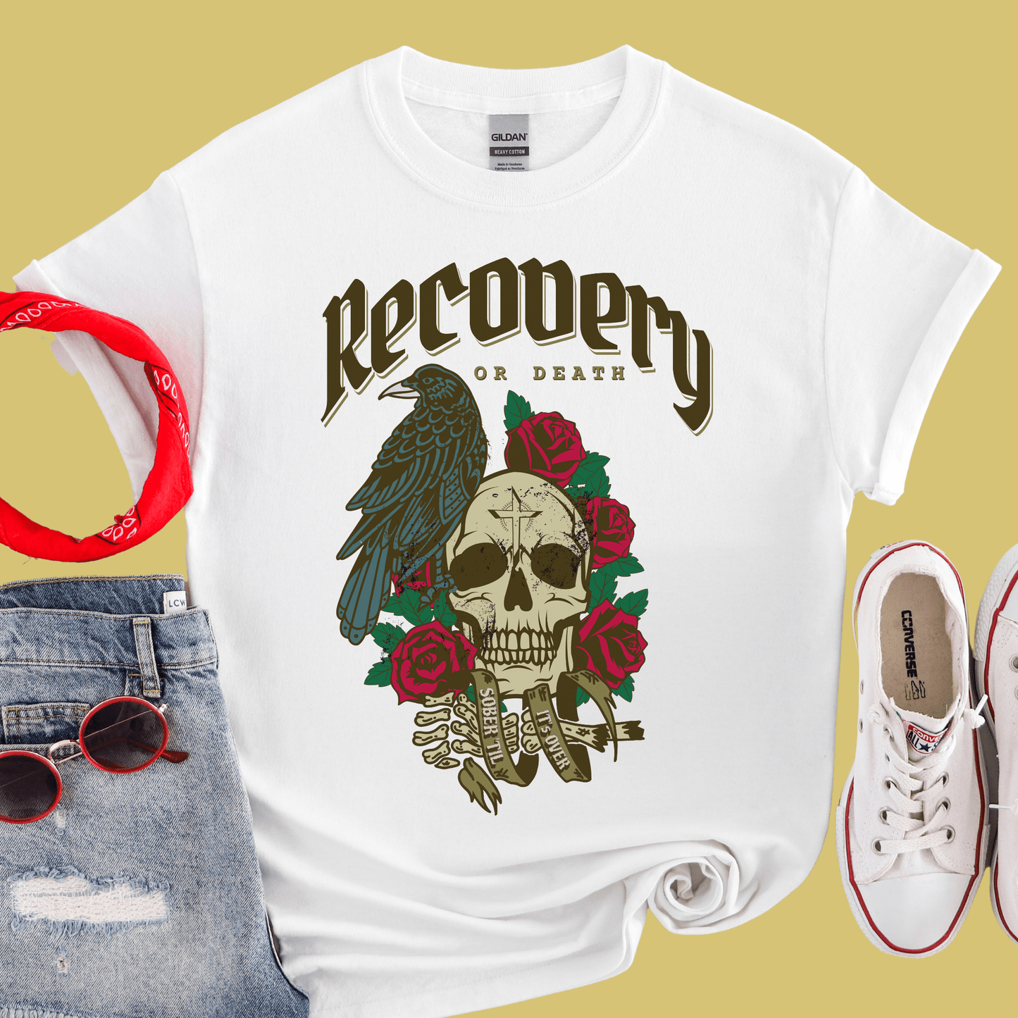Recovery T-Shirt | Inspiring Sobriety | Recovery or Death