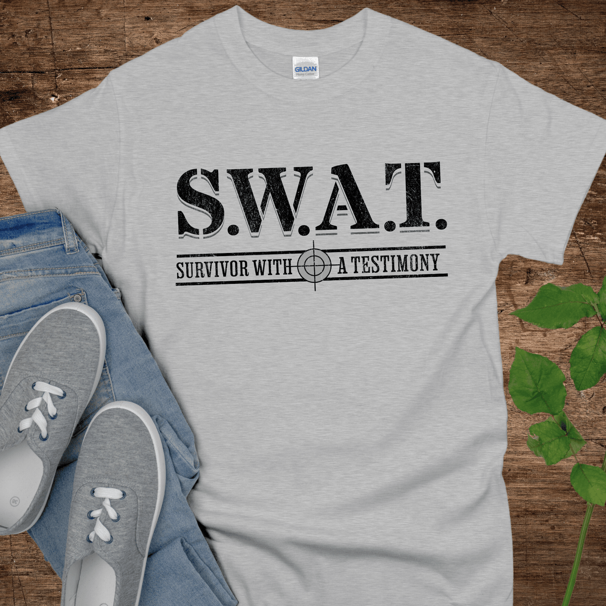 Recovery T-Shirt | Inspiring Sobriety | S.W.A.T. - Survivor With a Testimony
