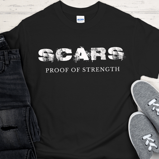 Recovery T-Shirt | Inspiring Sobriety | Scars - Proof of Strength