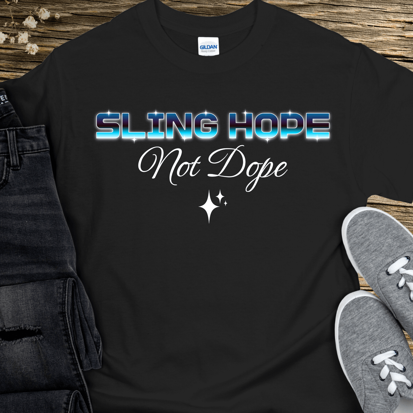 Recovery T-Shirt | Inspiring Sobriety | Sling Hope Not Dope