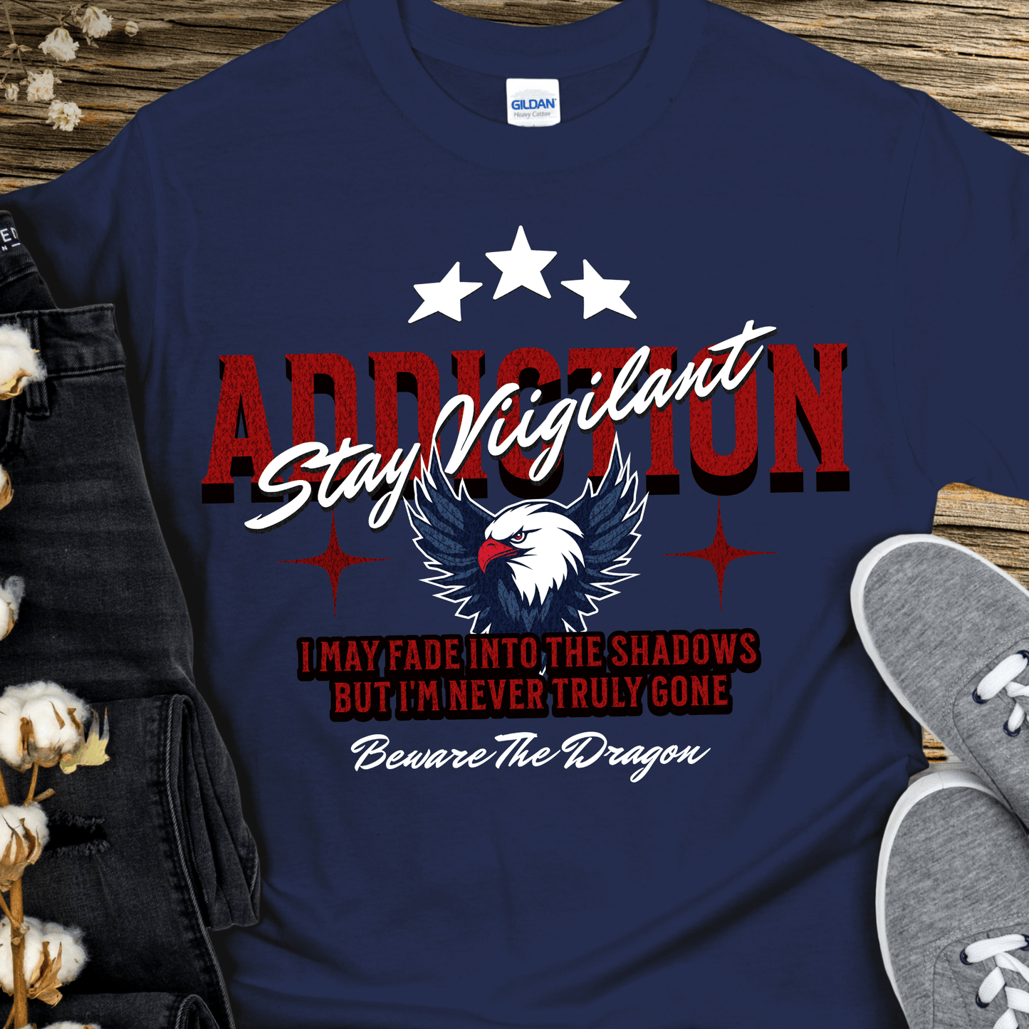 Recovery T-Shirt | Inspiring Sobriety | Stay Vigilant