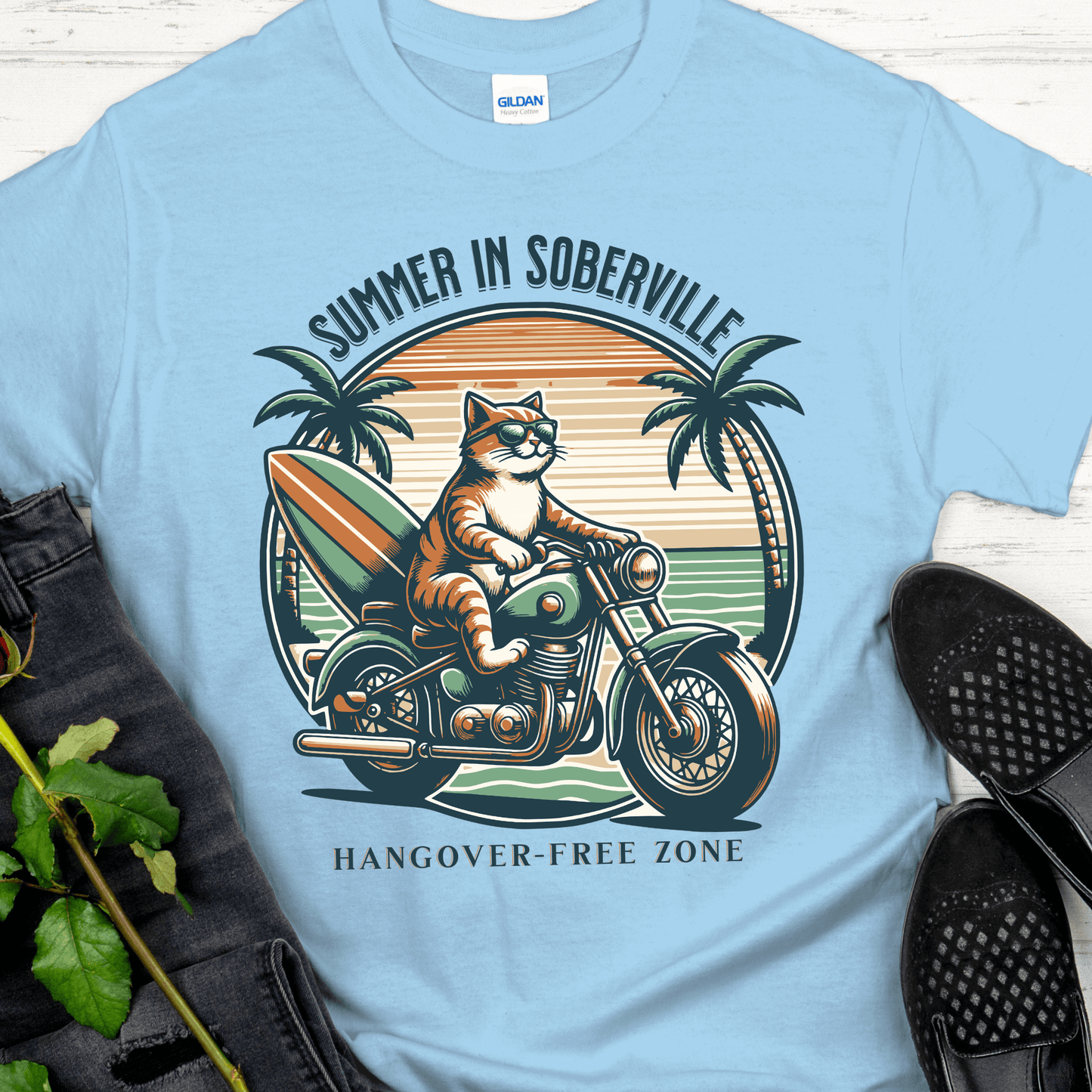 Recovery T-Shirt | Inspiring Sobriety | Summer in Soberville