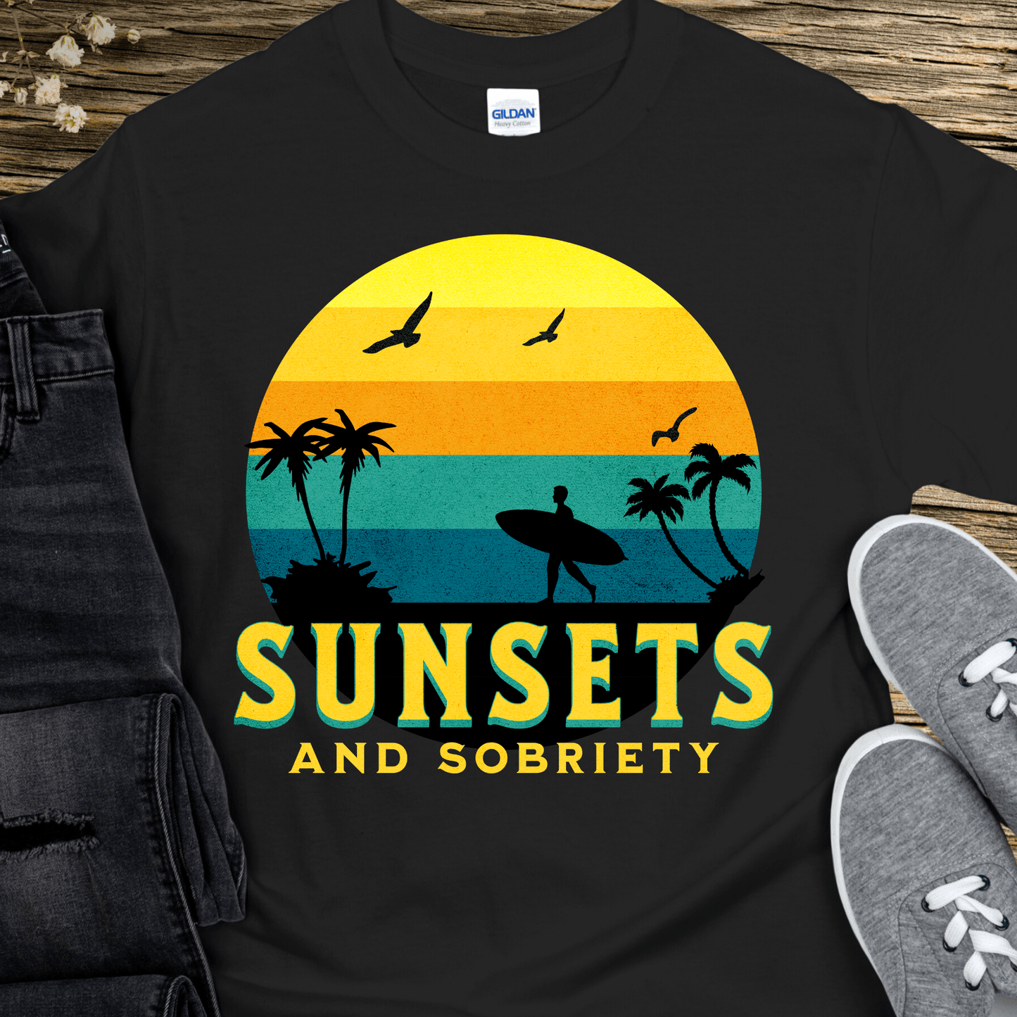 Recovery T-Shirt | Inspiring Sobriety | Sunsets and Sobriety