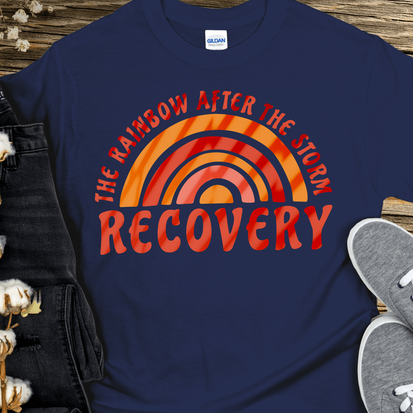 Recovery T-Shirt | Inspiring Sobriety | The Rainbow After The Storm