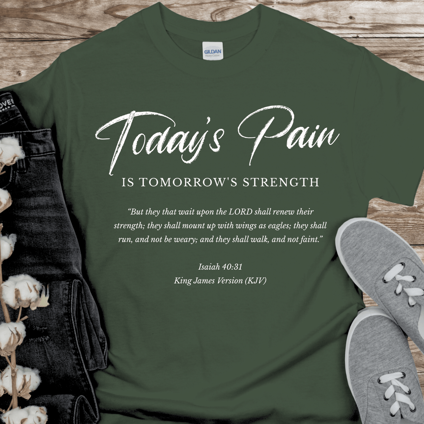 Recovery T-Shirt | Inspiring Sobriety | Today's Pain Is Tomorrow's Strength