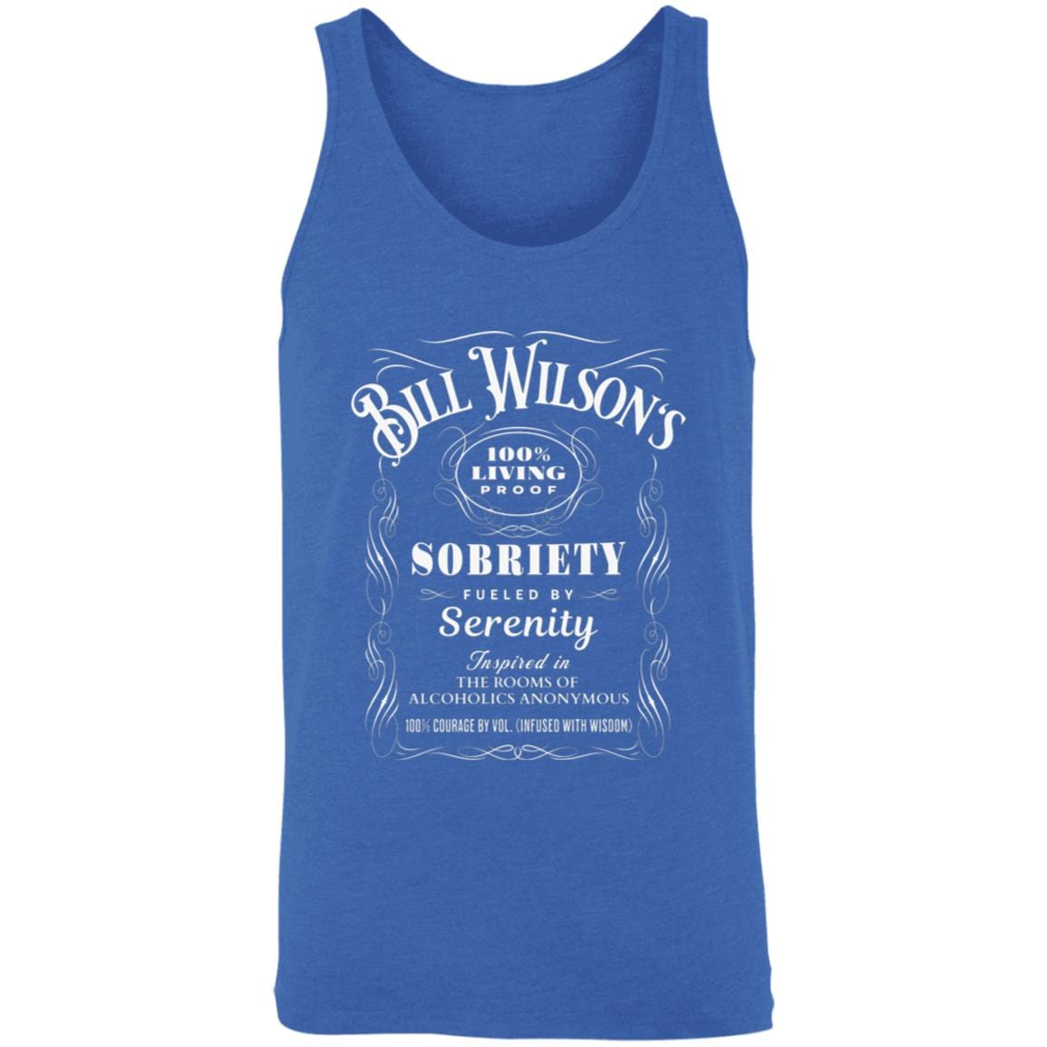 Recovery Unisex Tank | Inspiring Sobriety | Bill Wilson's 100% Living Proof Sobriety