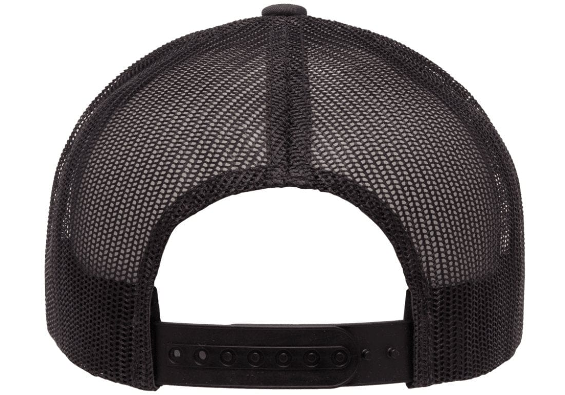 Retro Snapback Trucker Flexfit Cap Charcoal