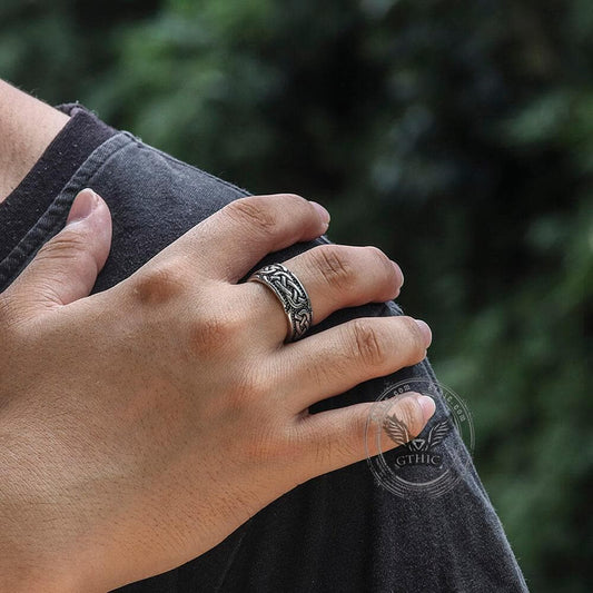 Retro Celtic Knots Stainless Steel Viking Ring