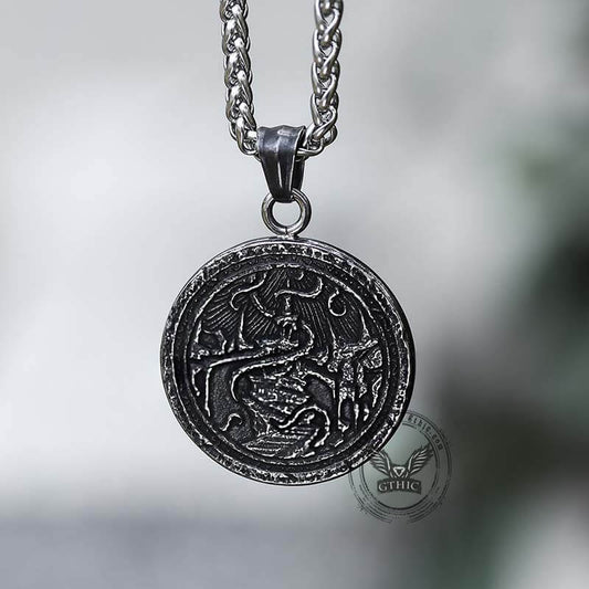 Retro Cthulhu Octopus Stainless Steel Marine Pendant