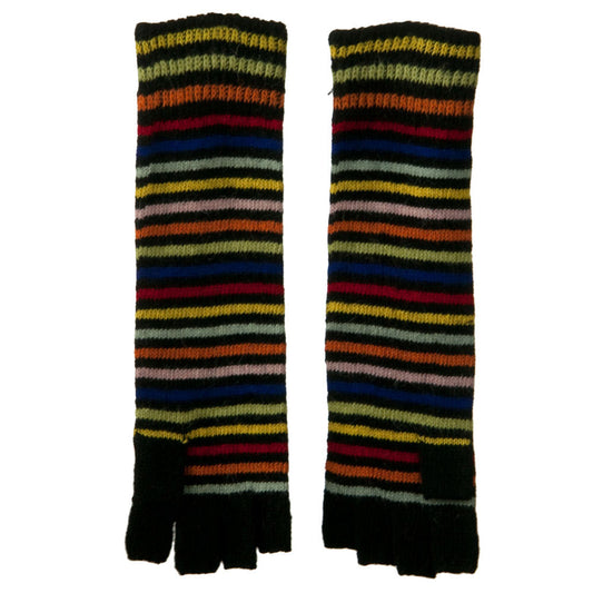Long Sleeve Rainbow Fingerless Gloves