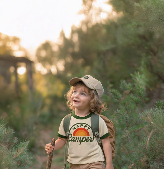 Happy Camper Vintage Ringer (Youth)
