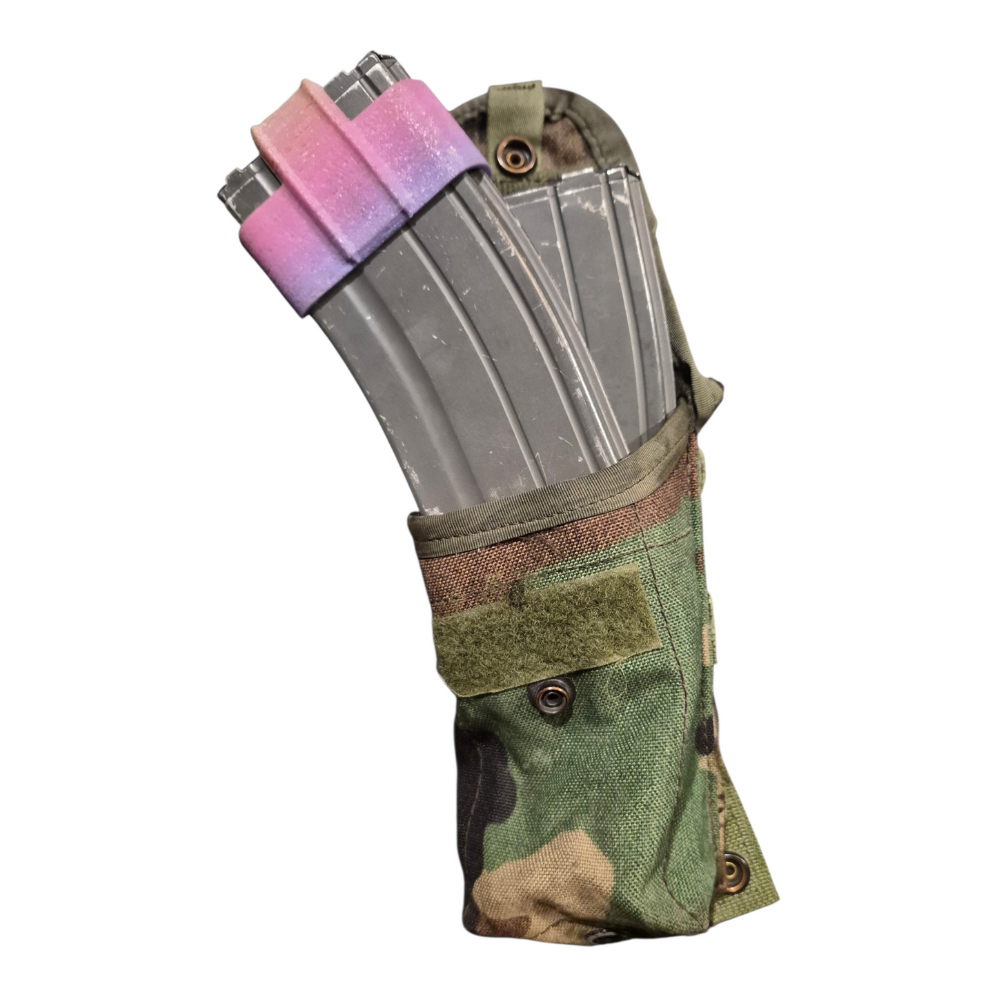 Genuine USGI M81 Woodland Double Magazine Pouch | MOLLE II Military Surplus