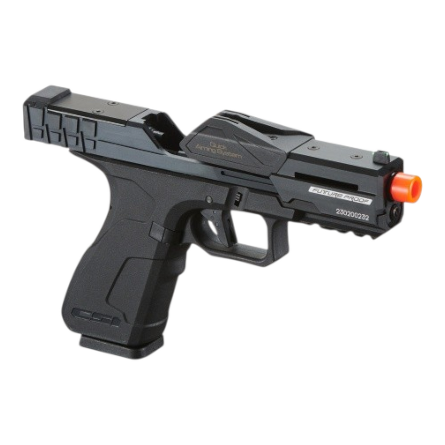 Poseidon CSI XG8 Gas Blow Back Aluminum Pistol - BLACK