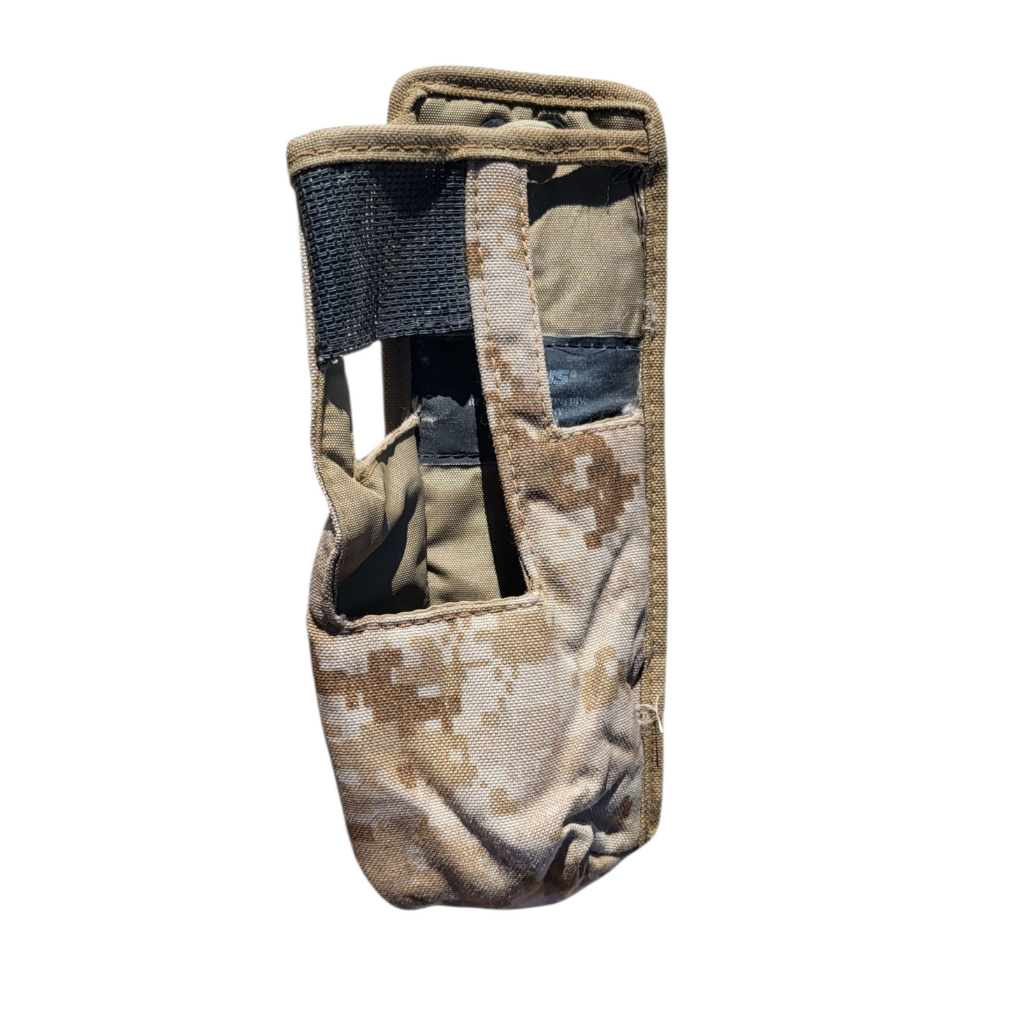 HARRIS Windowed MBITR Radio Spear Pouch Desert Digital Camo USMC