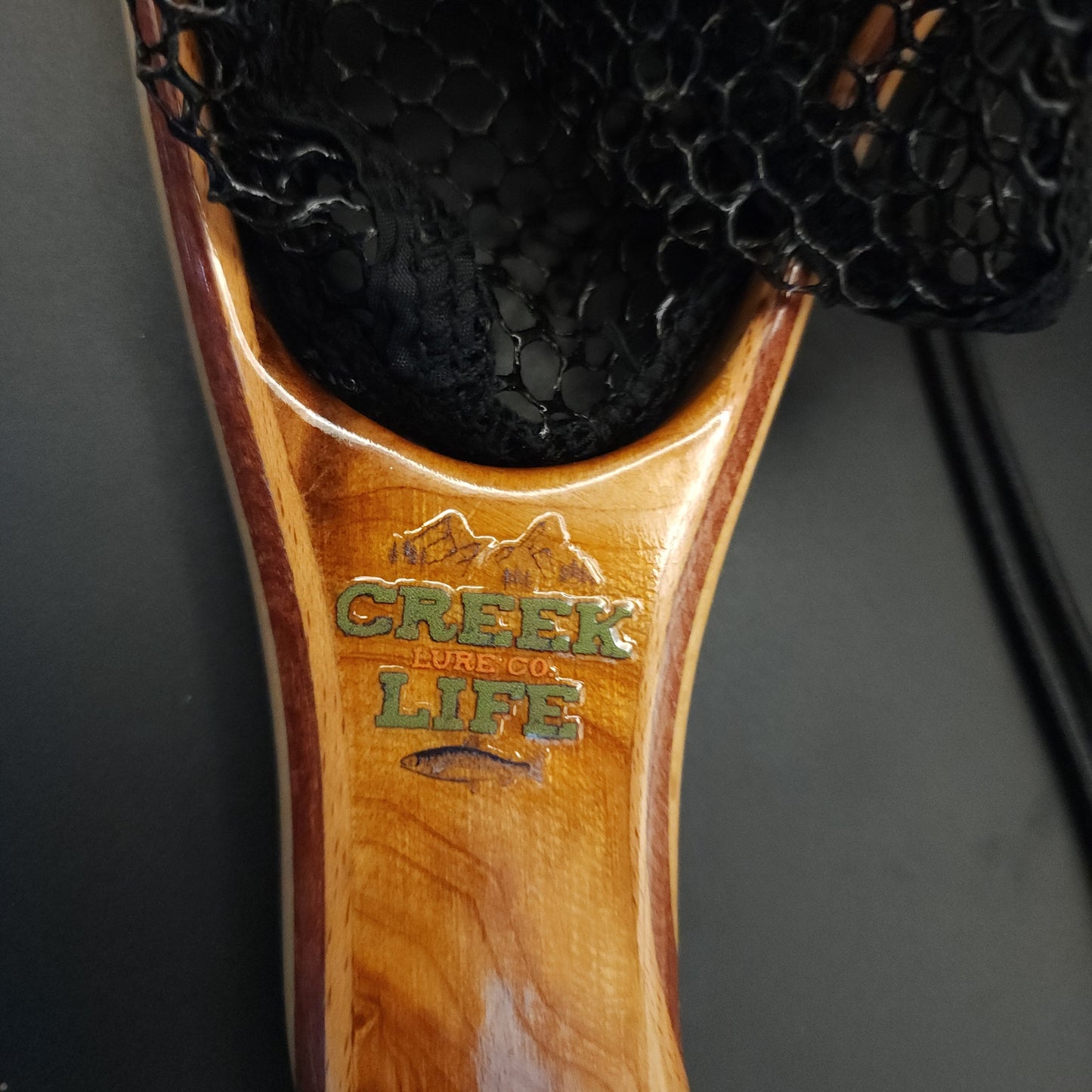 The "Critter Getter" Wood w/ Rubber Coated Landing Net