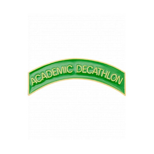 ROTC Metal Arc Tab ACADEMIC DECATHLON