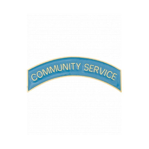 ROTC Metal Arc Tab COMMUNITY SERVICE