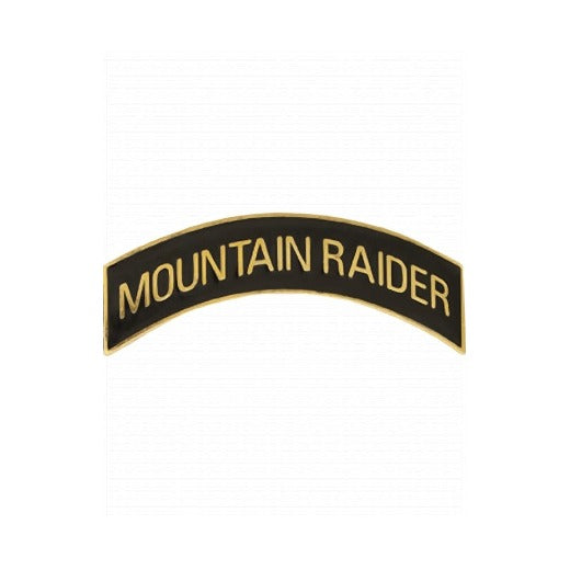 ROTC Metal Arc Tab MOUNTAIN RAIDER