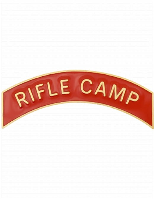 ROTC Metal Arc Tab RIFLE CAMP