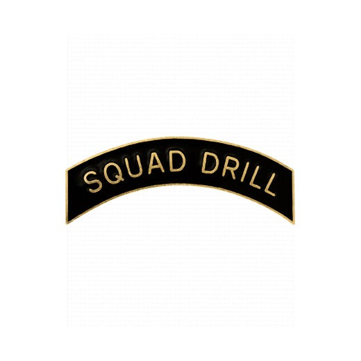 ROTC Metal Arc Tab - SQUAD DRILL