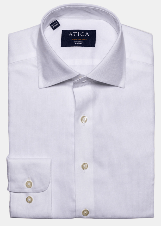 Edinburgh Button Cuff White Shirt