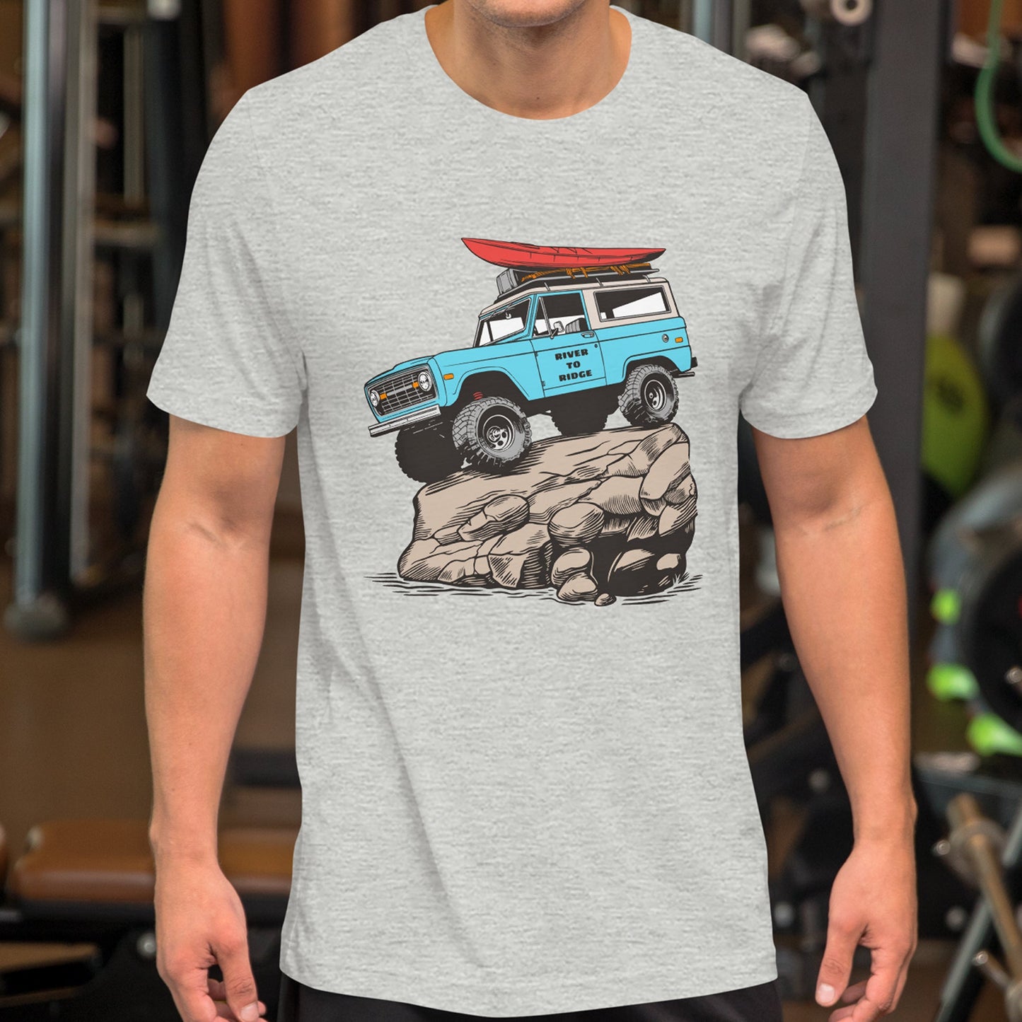 Offroad Classic Men's T Shirt, Army, Asphalt or Grey