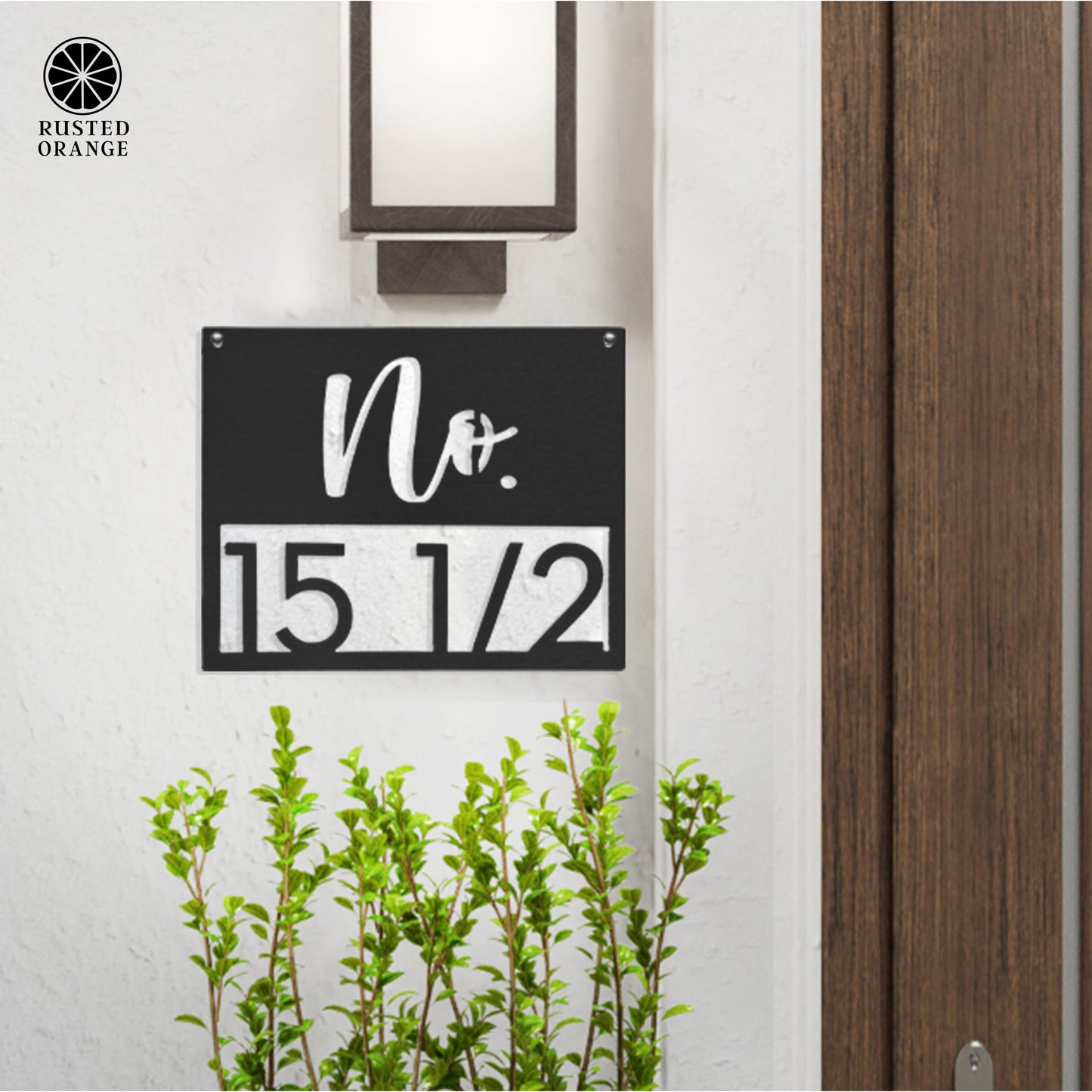 Station Park Address Plaque - 4 Styles - Personalized Address Plaque with Numbers