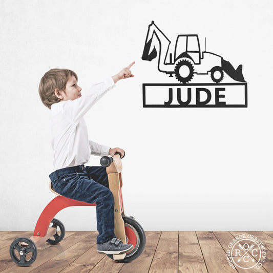 Work Truck Signs - 3 Styles - Monster Truck Room Decor for Boys and Girls