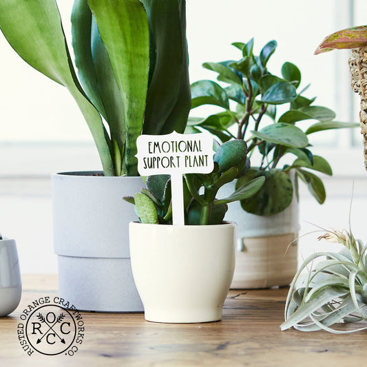 Humorous House Plant Stake - Single - House Plant Markers, Funny Plant Tags Steel Garden Stakes for Potted Plant - 16 options